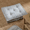 Neptune Cushions Florrie Woven Floor Cushion, Navy
