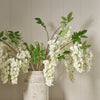 Neptune Flowers & Plants Wisteria Spray, White