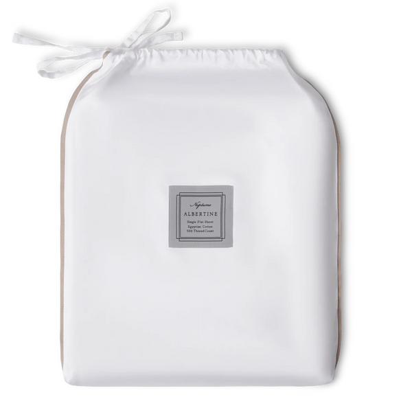 Neptune Decorating_Textiles_Bedding default Albertine Single Flat Sheet, Grey Oak