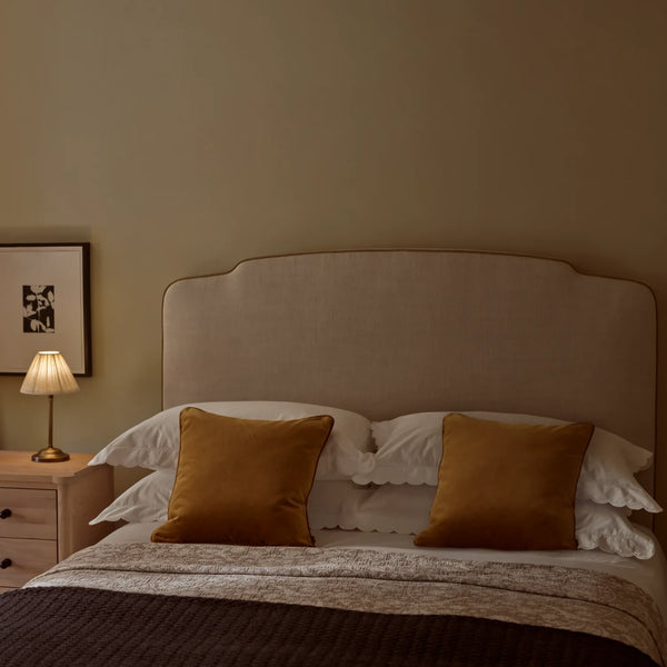 Amelie King Size Headboard, Signature Linen Calico