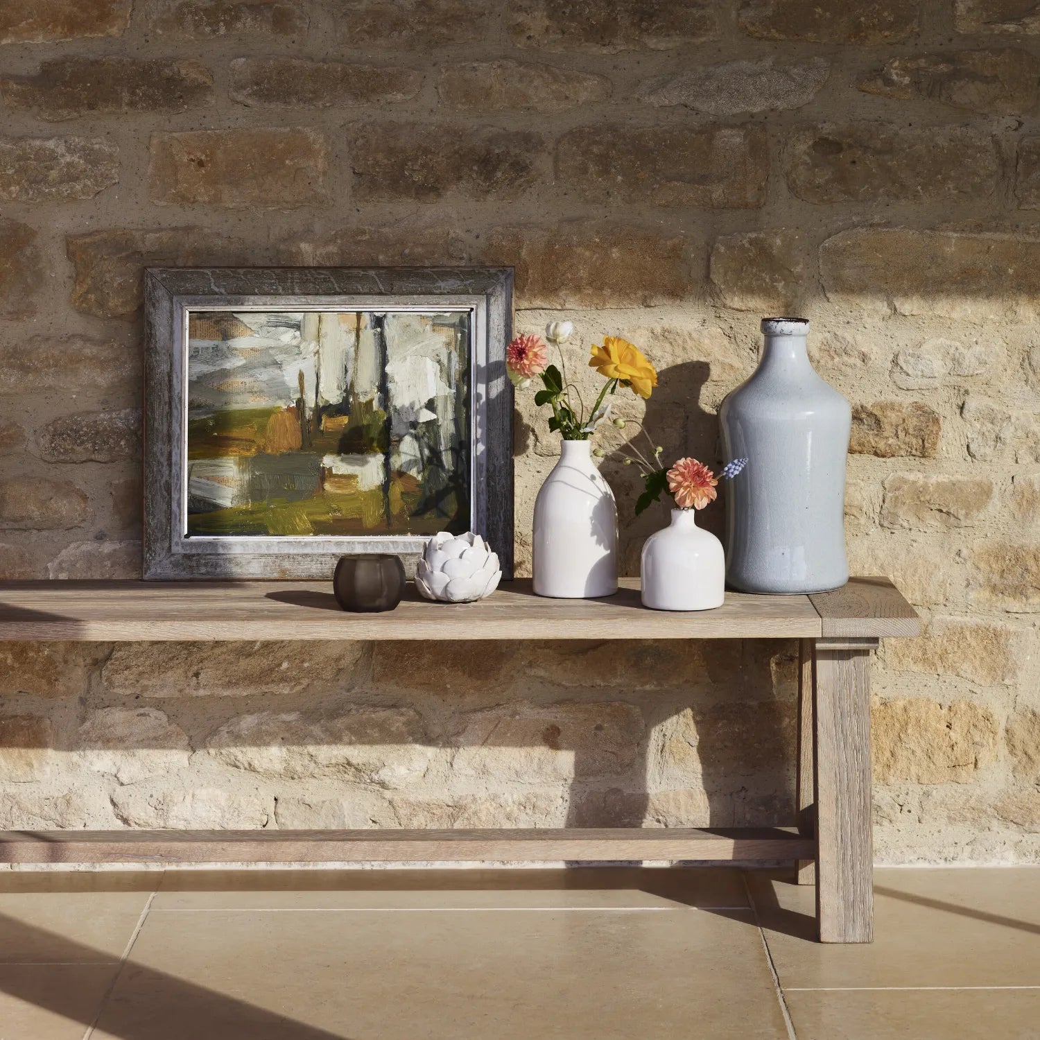 Neptune Furniture_Living & dining furniture_Dining & bar stools default Arundel 2-3 Seater Oak Dining Bench