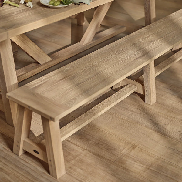 Neptune Furniture_Living & dining furniture_Dining & bar stools default Arundel 4-5 Seater Oak Dining Bench