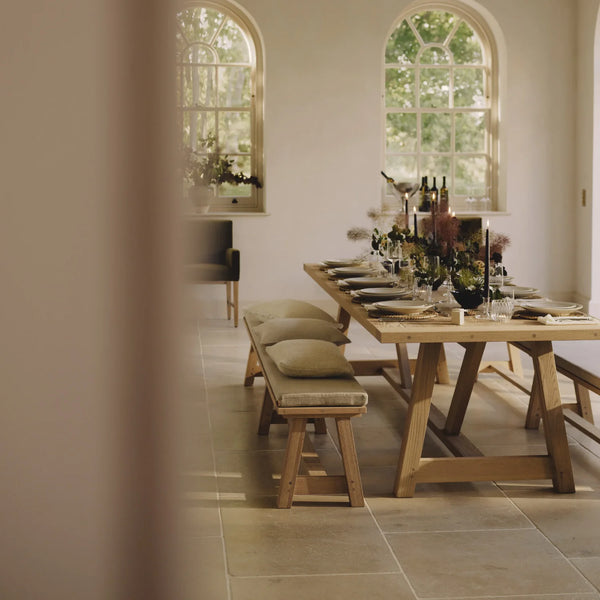 Neptune Furniture_Living & dining furniture_Dining & bar stools Arundel 5-6 Seater Bench Cushion
