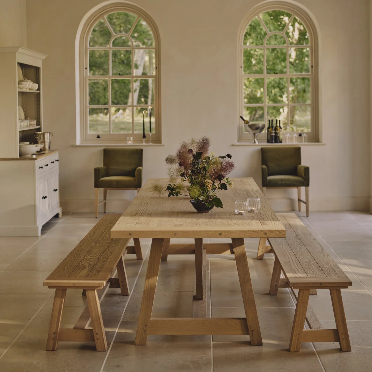 Neptune Furniture_Living & dining furniture_Dining & bar stools default Arundel 5-6 Seater Oak Dining Bench