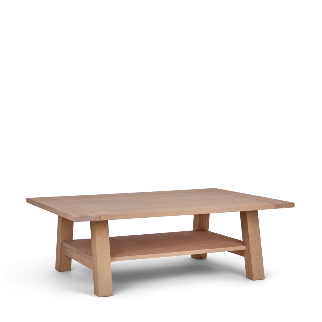 Arundel Rectangular Oak Coffee Table – Neptune