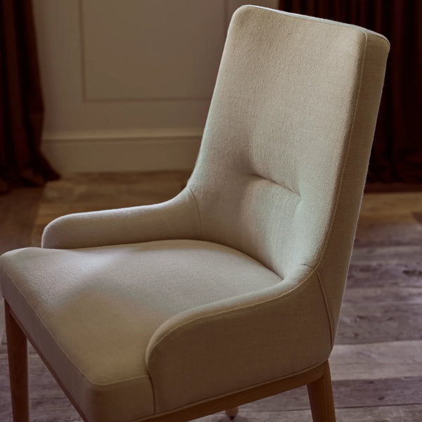 Ascot Dining Chair, Signature Linen Calico