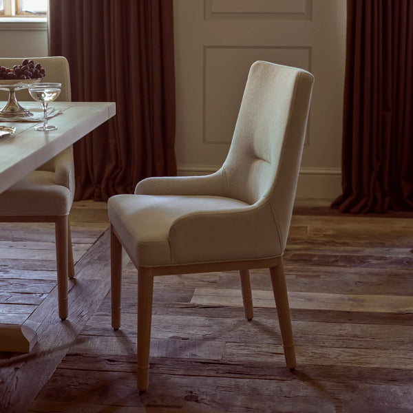 Ascot Dining Chair, Signature Linen Calico