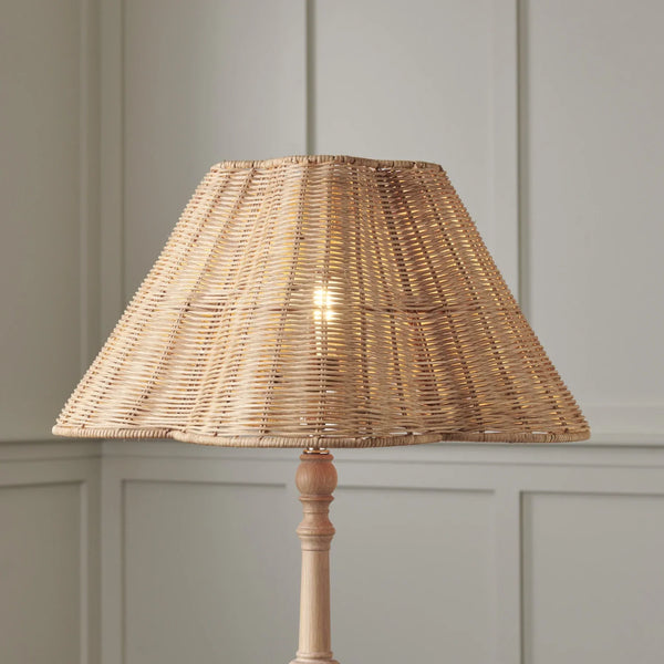 Neptune Accessories_Lighting_Lighting accessories 18" Athena Rattan Scallop Tapered Lampshade
