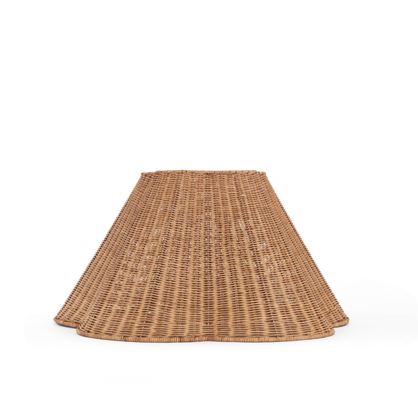 Neptune Accessories_Lighting_Lighting accessories Athena Rattan Scallop Tapered Lampshade