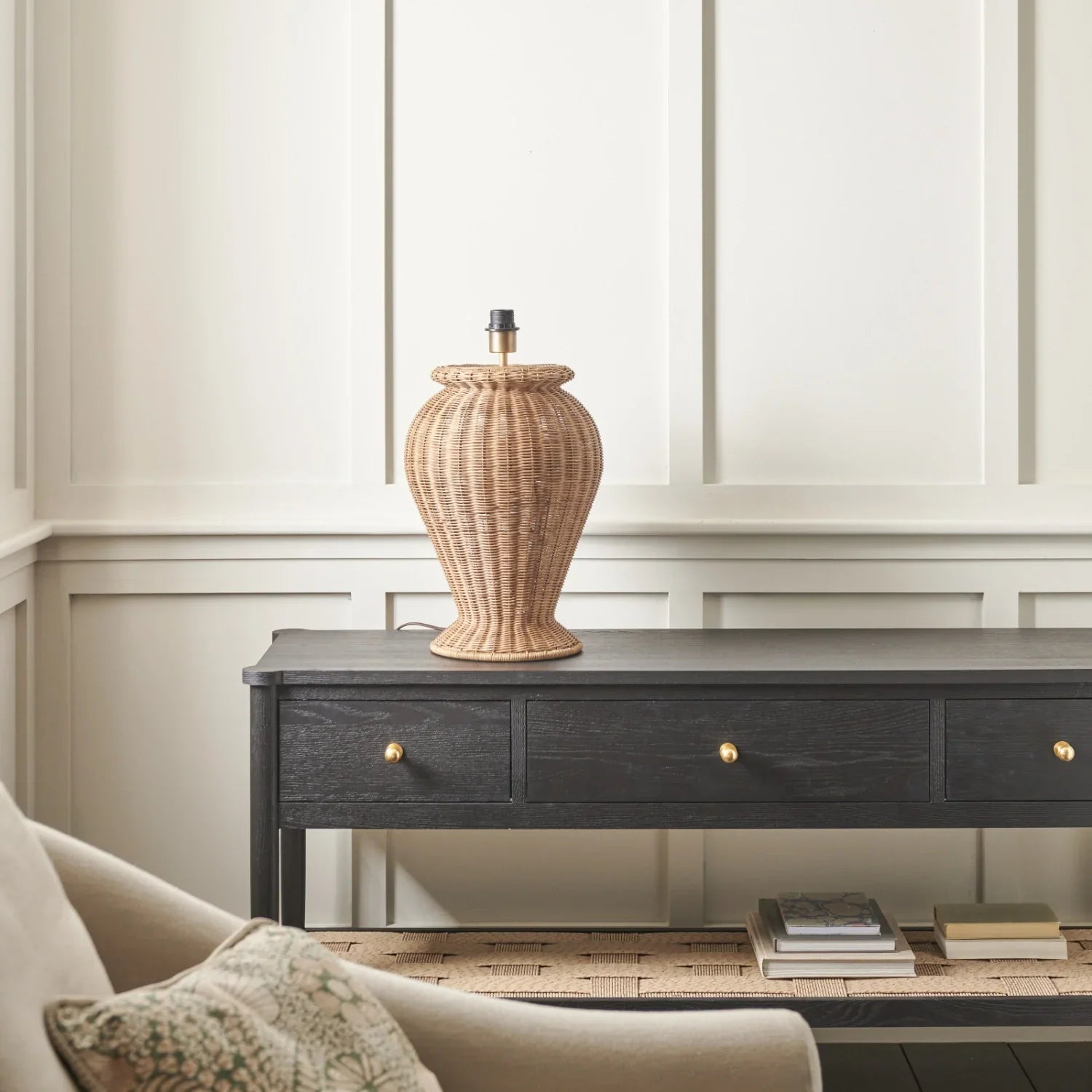 Neptune Accessories_Lighting_Table lamps Without shade Athena Large Rattan Table Lamp