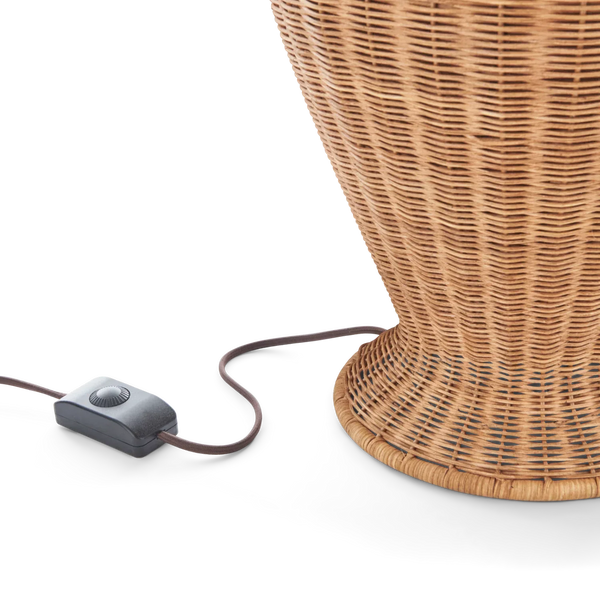 Athena Rattan Table Lamp Base, Large