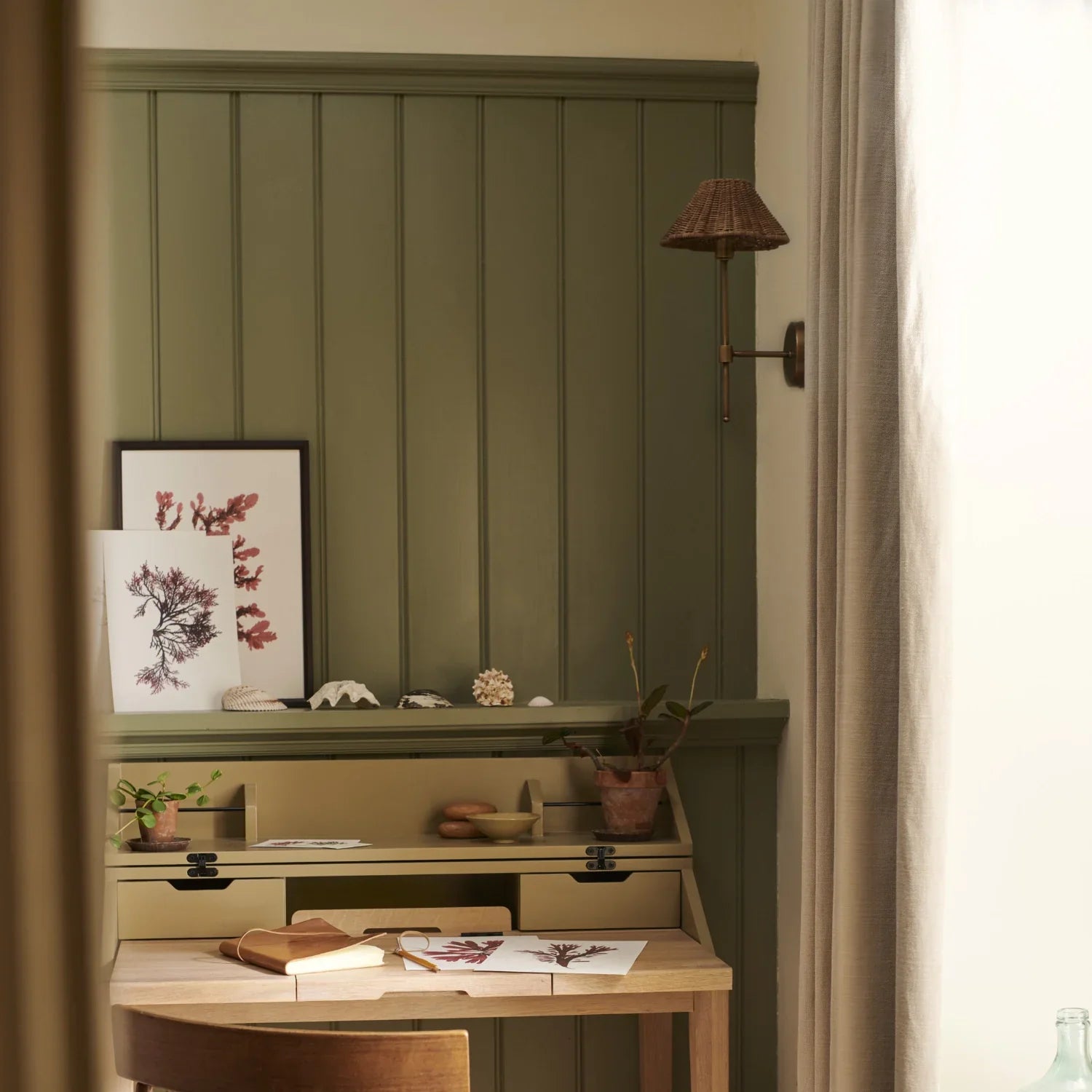 Neptune Accessories_Lighting_Wall lights default Athena Rattan Mini Wall Light