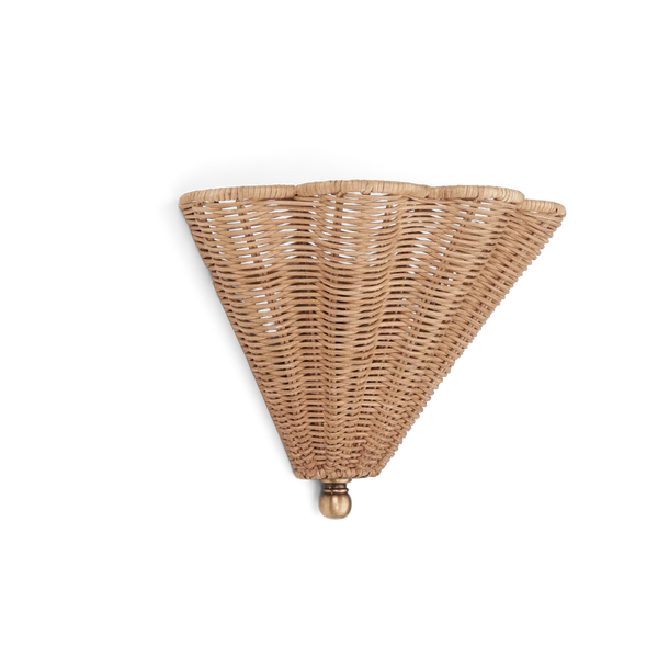 Neptune Accessories_Lighting_Wall lights default Athena Rattan Wall Uplighter