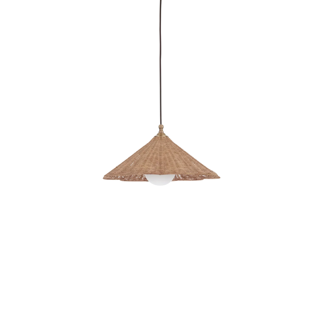 Athena Rattan Pendant Light – Neptune