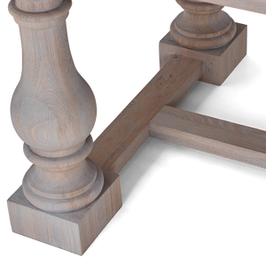 Balmoral 10 Seater Rectangular Dining Table, Seasoned Oak – Neptune