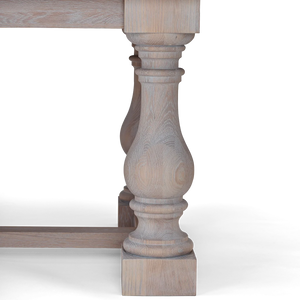 Balmoral 10 Seater Rectangular Dining Table, Seasoned Oak – Neptune