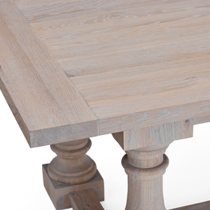 Balmoral 10 Seater Rectangular Dining Table, Seasoned Oak – Neptune