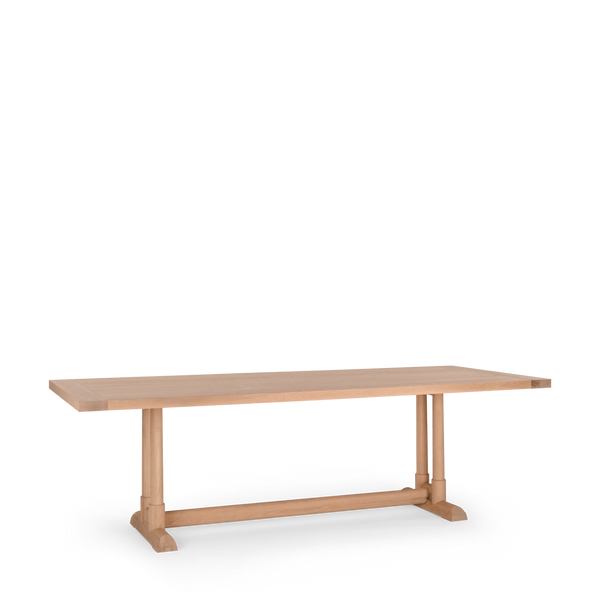 Neptune Battersea 8 Seater Oak Dining Table 3/4 view