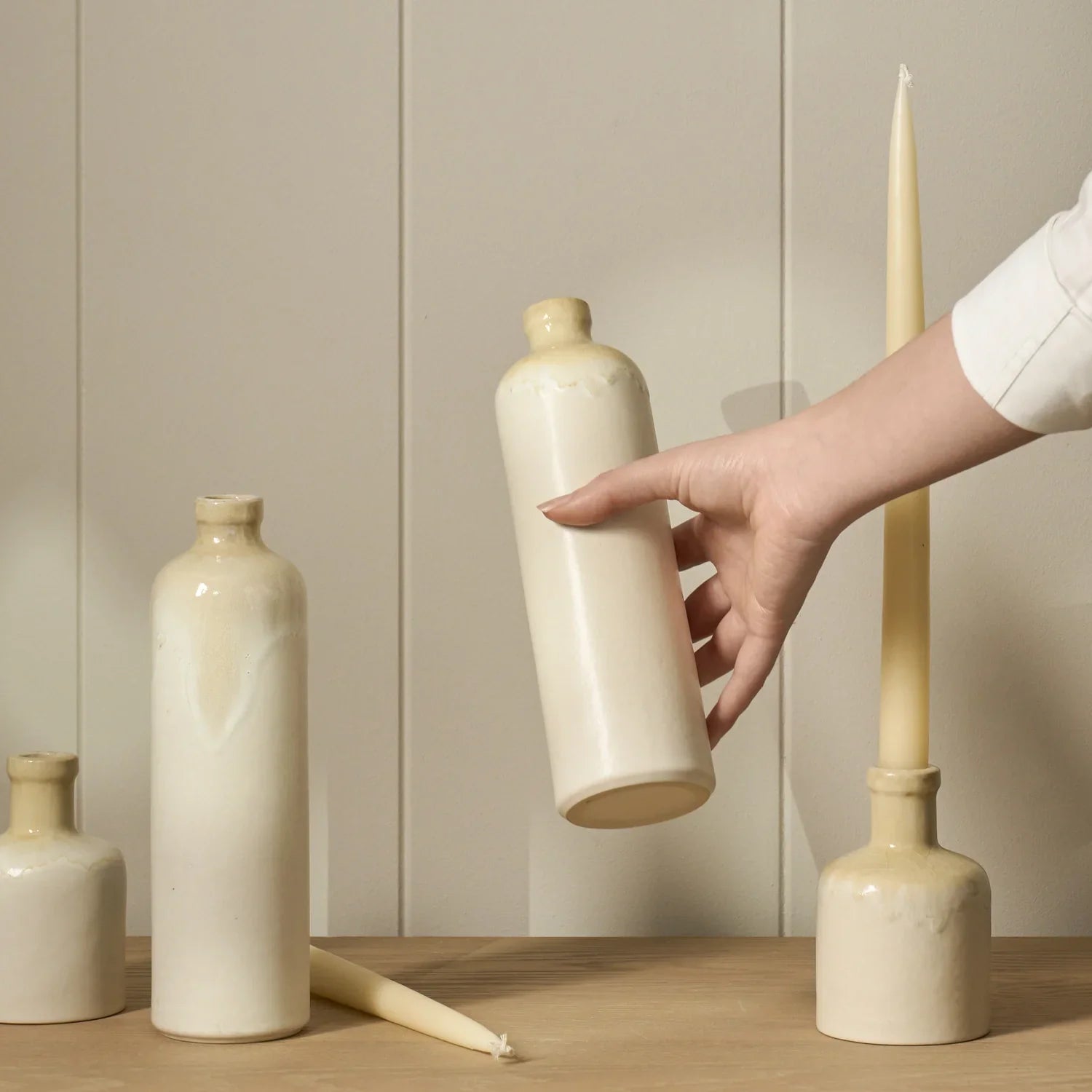 Neptune Accessories_Living accessories_Decorative accessories default Belford Tall Bottle Candle Holder