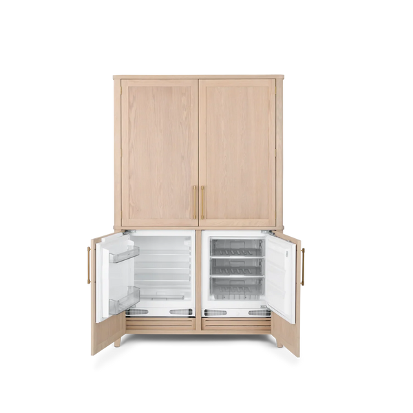 Neptune Kitchen_Kitchen furniture_Kitchen free standing default Borough Freestanding Oak Double Kitchen Larder with Marble insert