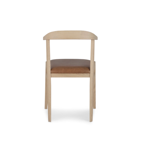 Neptune Furniture_Living & dining furniture_Dining & bar stools default Borough Oak Dining Chair, Tan Leather