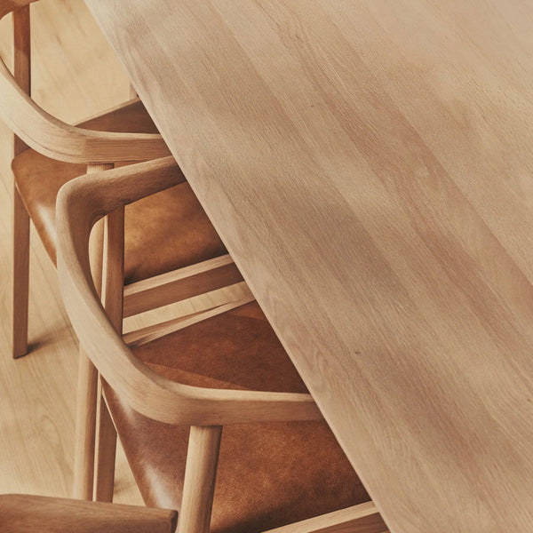 Neptune Furniture_Living & dining furniture_Dining & bar stools default Borough Oak Dining Chair, Tan Leather