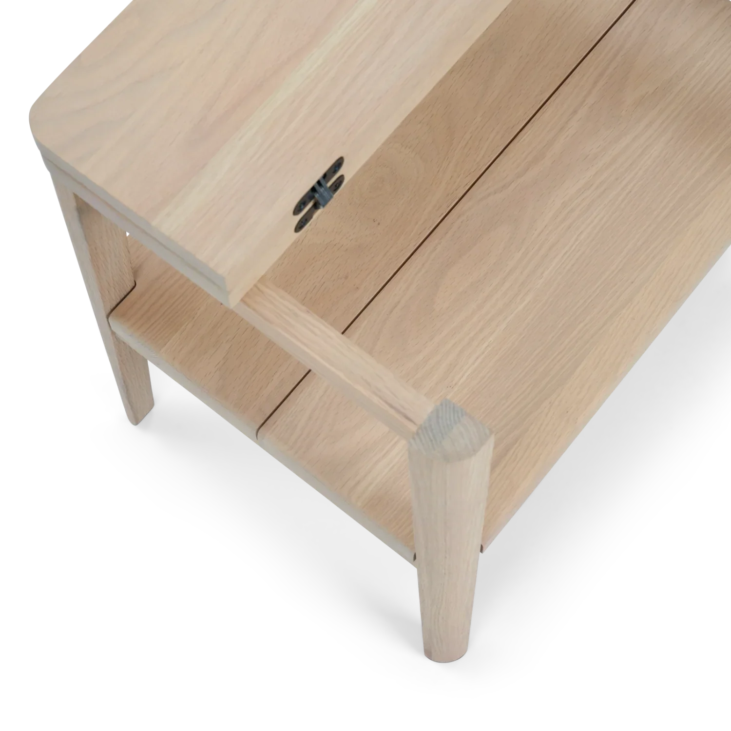 Neptune Furniture_Kitchen furniture_Kitchen other default Borough Oak Folding Step Stool