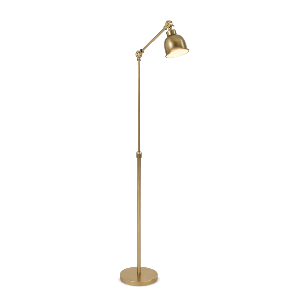 Neptune Accessories_Lighting_Floor lamps default Brompton Antique Brass Reading Floor Lamp