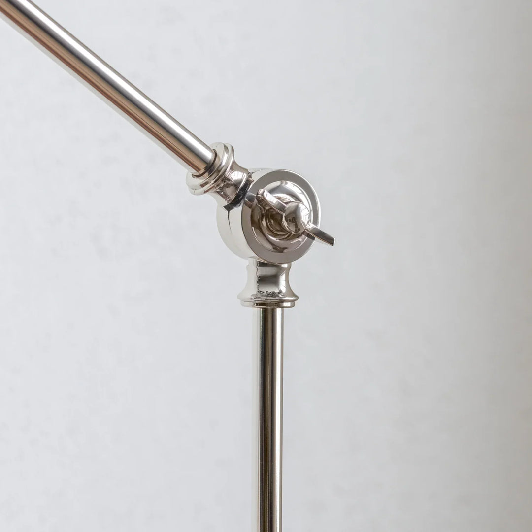 Brompton Nickel Reading Floor Lamp – Neptune