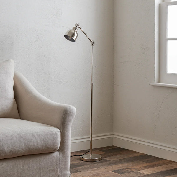 Neptune Accessories_Lighting_Floor lamps default Brompton Nickel Reading Floor Lamp