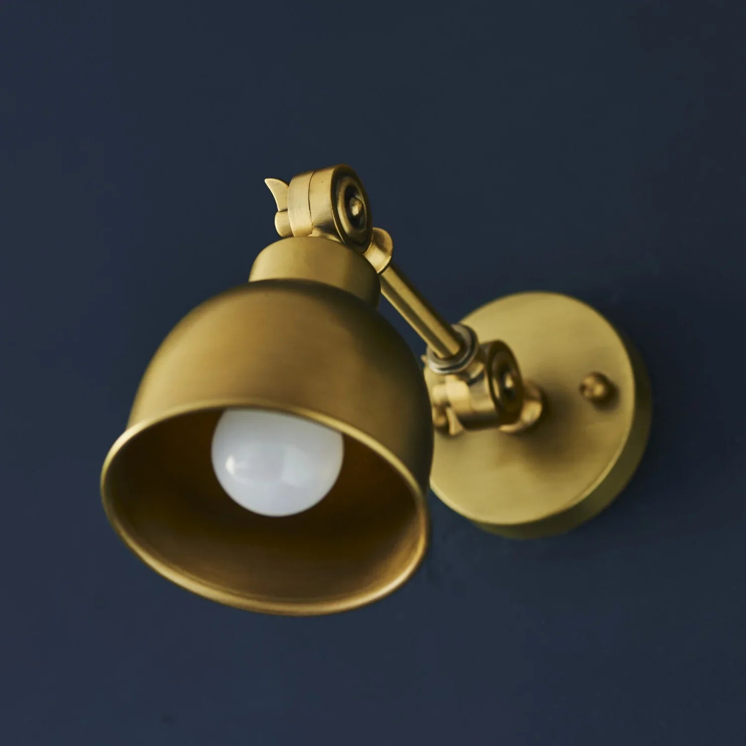 Neptune Accessories_Lighting_Wall lights default Brompton Small Antique Brass Wall Light