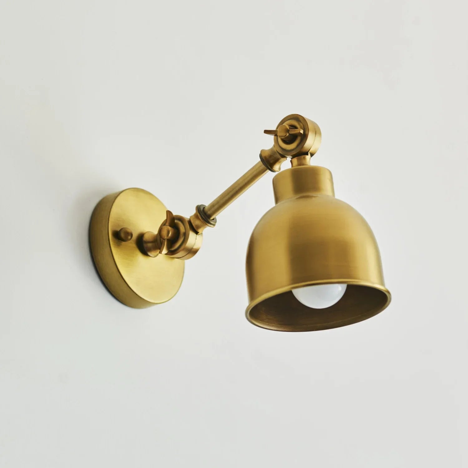 Neptune Accessories_Lighting_Wall lights default Brompton Small Antique Brass Wall Light