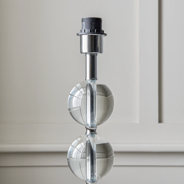 Neptune Table lamp bases default Burlington Crystal Ball Lampstand, Medium