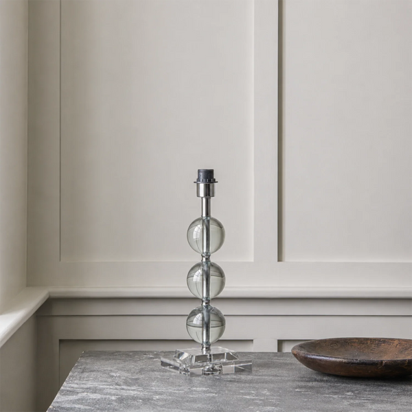 Neptune Table lamp bases default Burlington Crystal Ball Lampstand, Small
