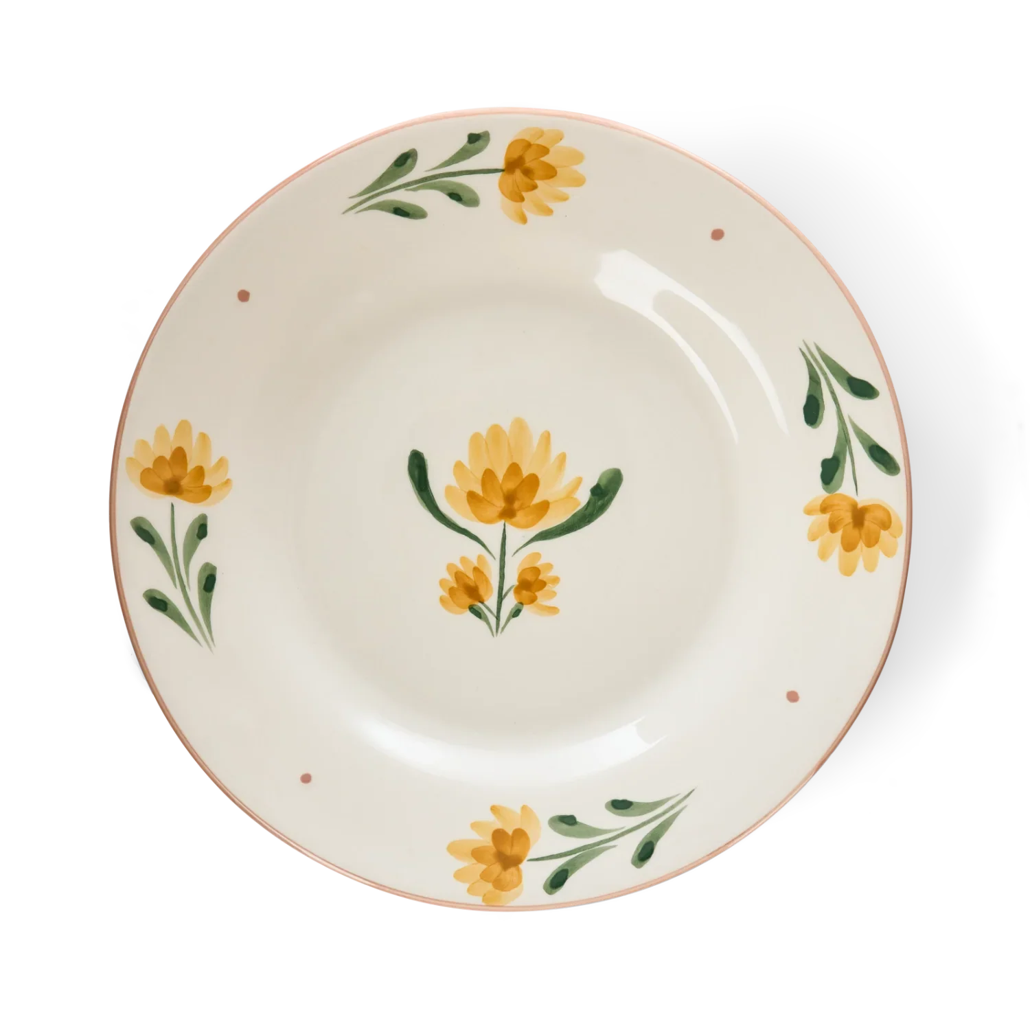 Neptune Accessories_Tabletop_Dinnerware default Callington Dessert Plate, Yellow Flower