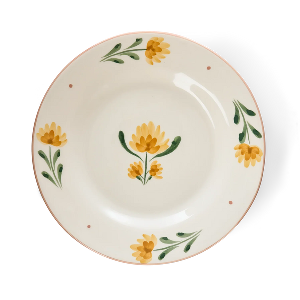 Neptune Accessories_Tabletop_Dinnerware default Callington Dessert Plate, Yellow Flower