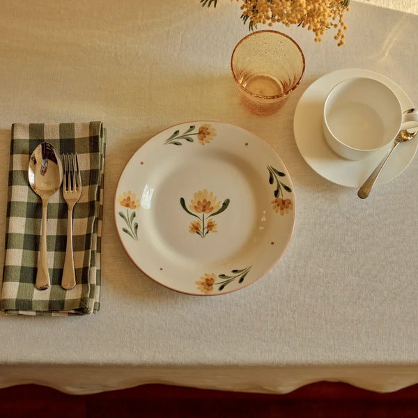 Neptune Accessories_Tabletop_Dinnerware default Callington Dessert Plate, Yellow Flower