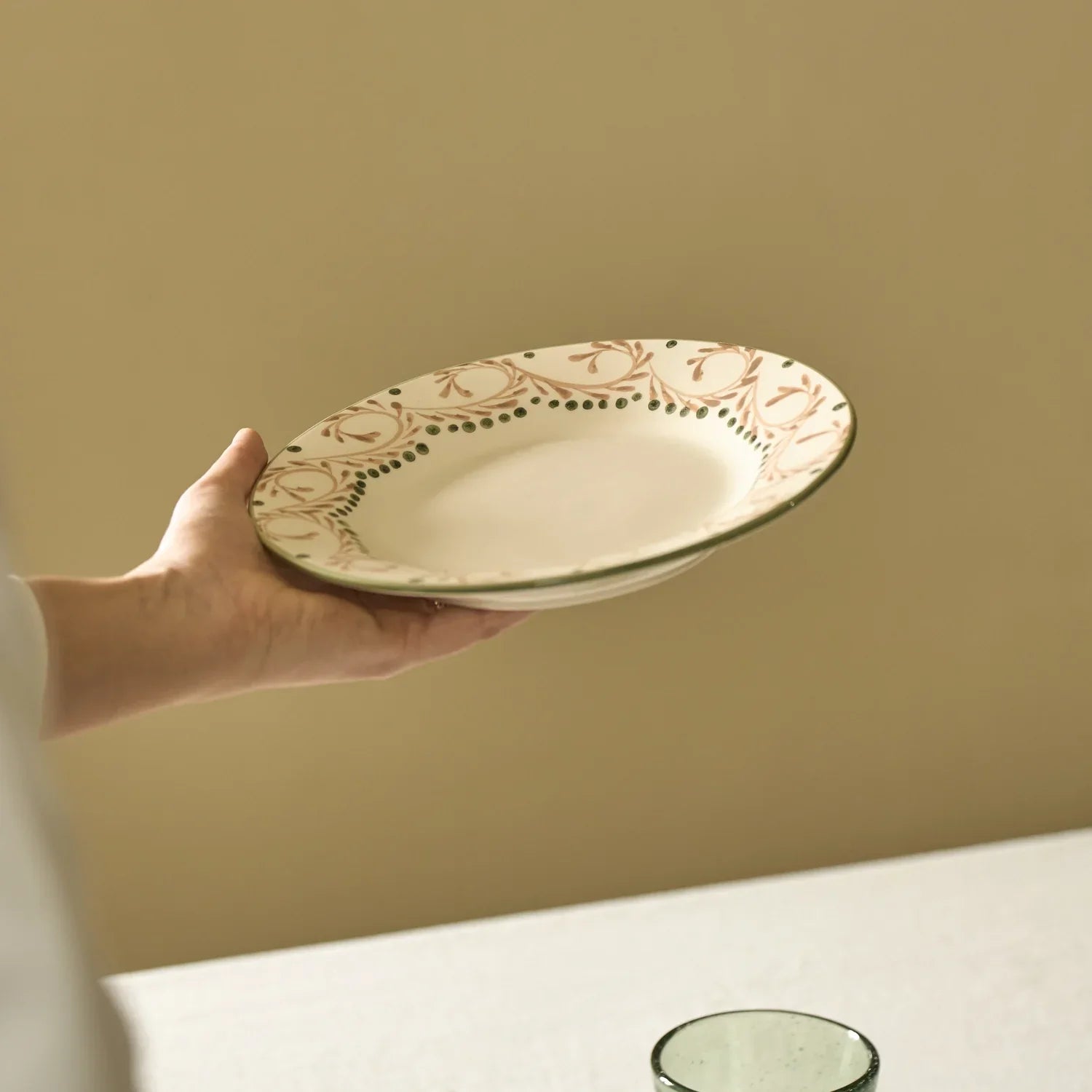 Neptune Accessories_Tabletop_Dinnerware default Callington Spiral Leaf Dessert Plate