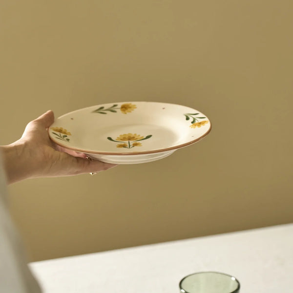 Neptune Accessories_Tabletop_Dinnerware default Callington Yellow Flower Dessert Plate