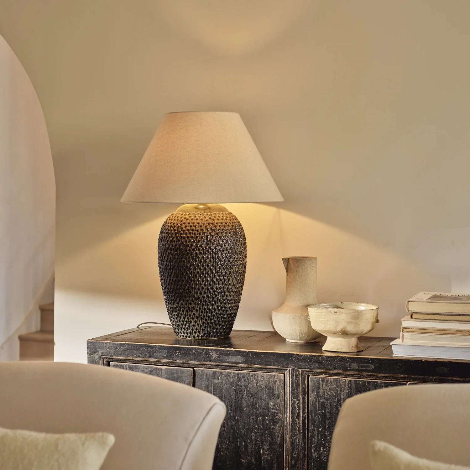 Neptune Accessories_Lighting_Table lamps default Caspian Large Ceramic Table Lamp
