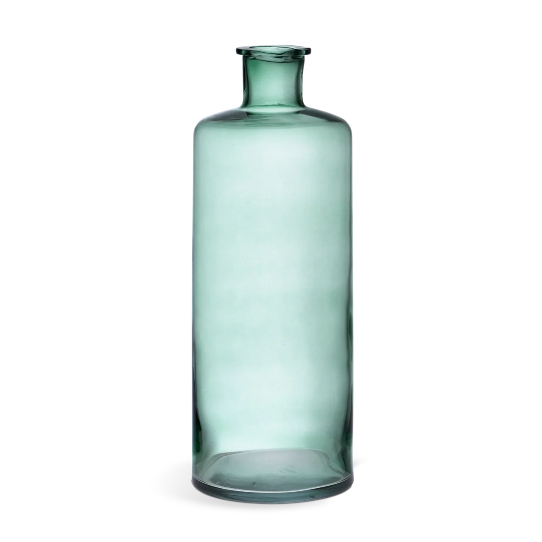 Castleford Tall Glass Bottle Vase, Forest – Neptune