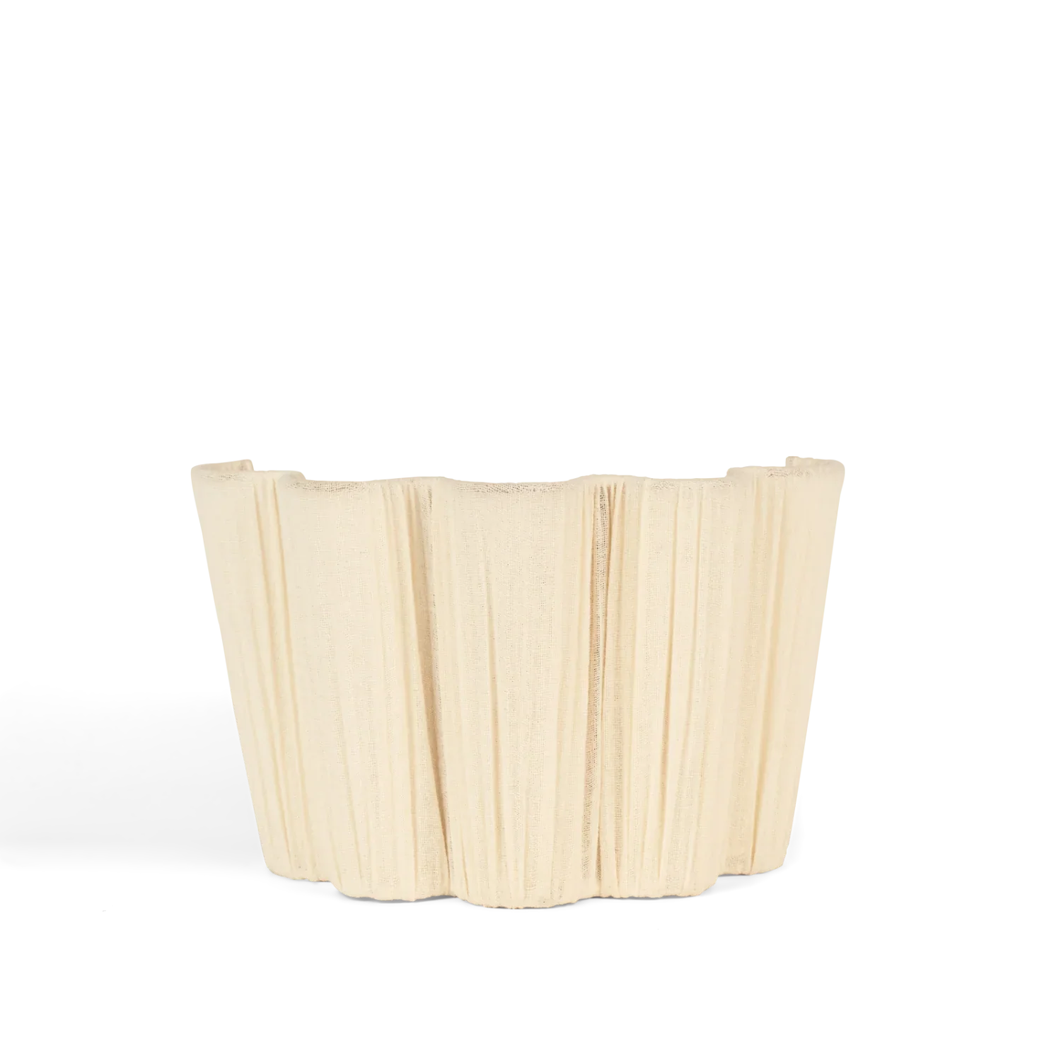 Neptune Accessories_Lighting_Wall lights default Cecile Gathered Linen Wall Uplighter