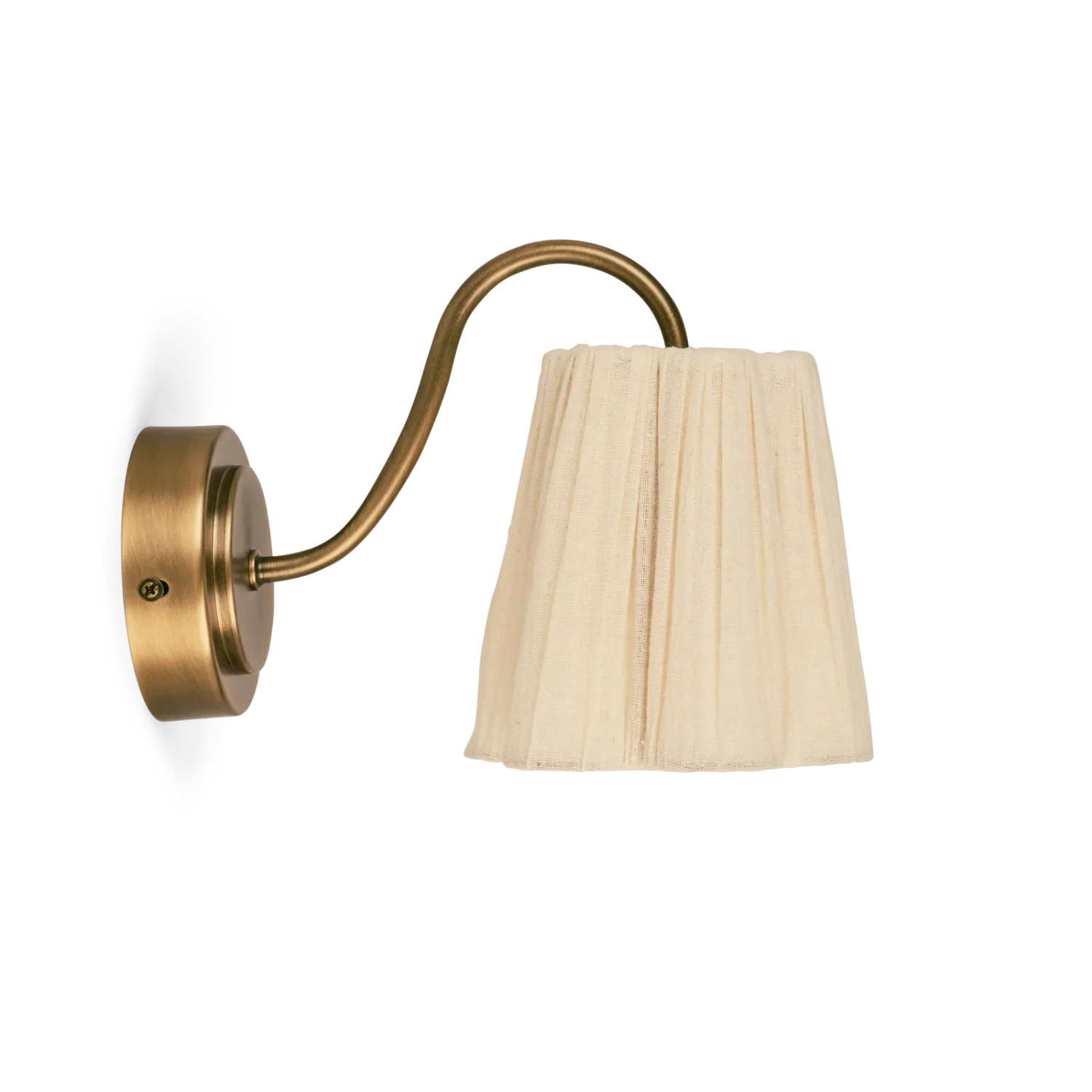 Neptune Accessories_Lighting_Wall lights default Cecile Gathered Linen Wall Light
