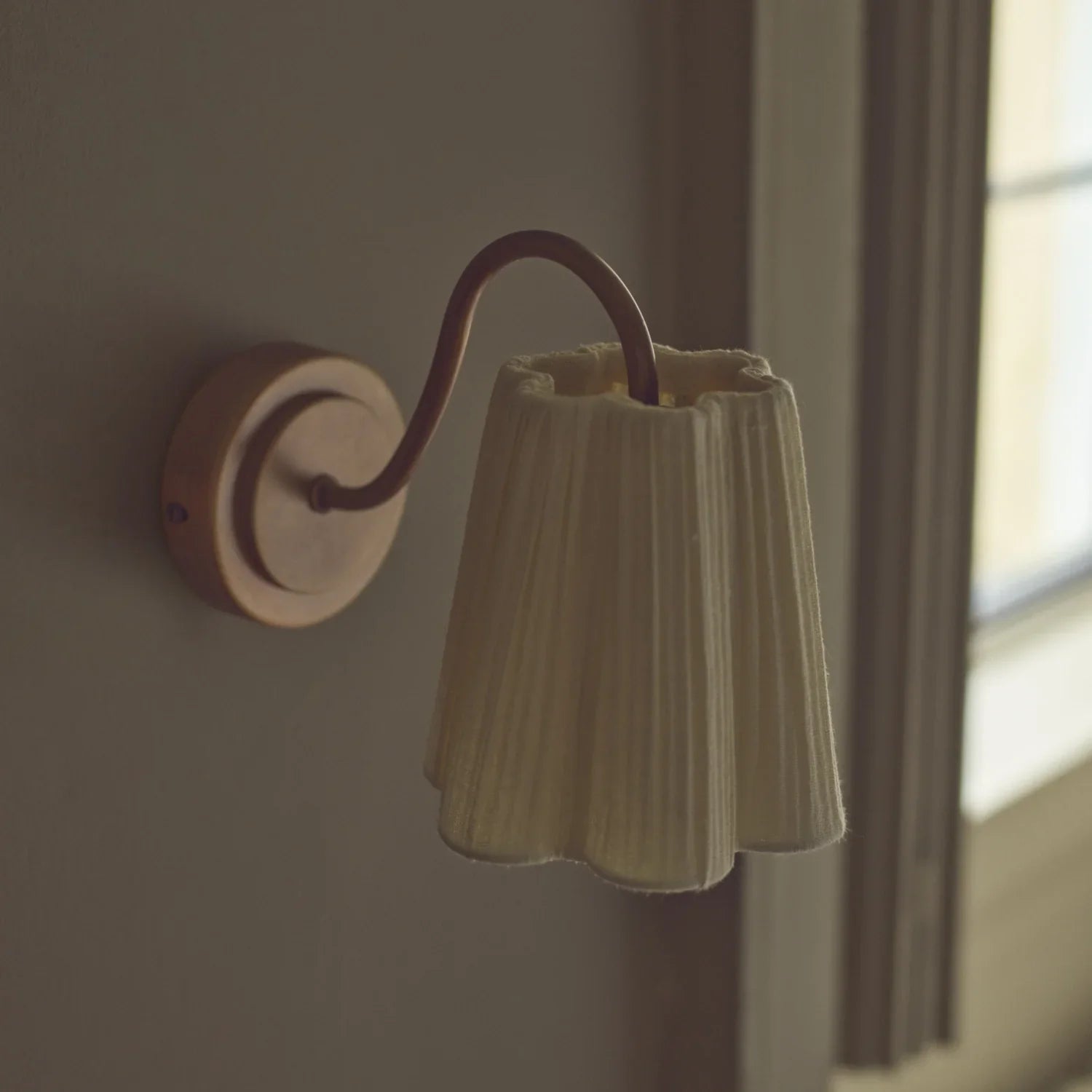 Neptune Accessories_Lighting_Wall lights default Cecile Gathered Linen Wall Light