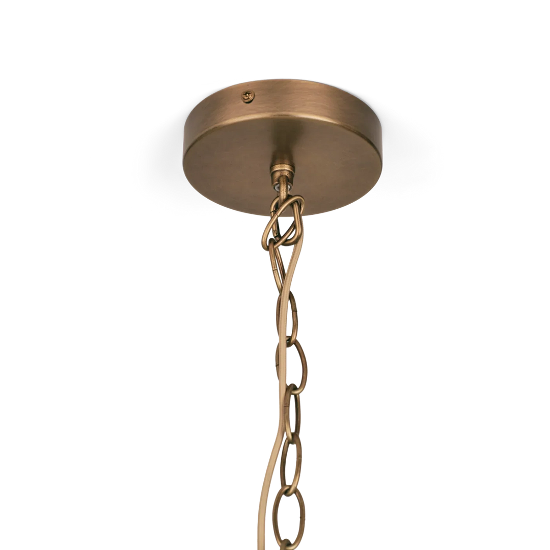 Cecile Small Gathered Linen Pendant Light β Neptune