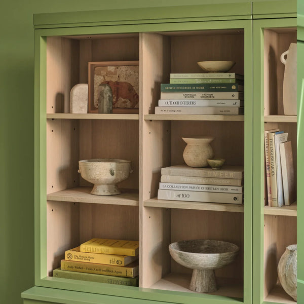 Neptune Furniture_Living & dining furniture_Living & dining storage Chawton Double Bookcase with Sliding Doors, Painted