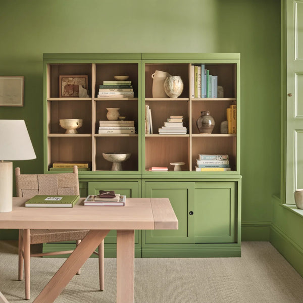 Neptune Furniture_Living & dining furniture_Living & dining storage 0 paint service Chawton Double Bookcase with Sliding Doors, Painted