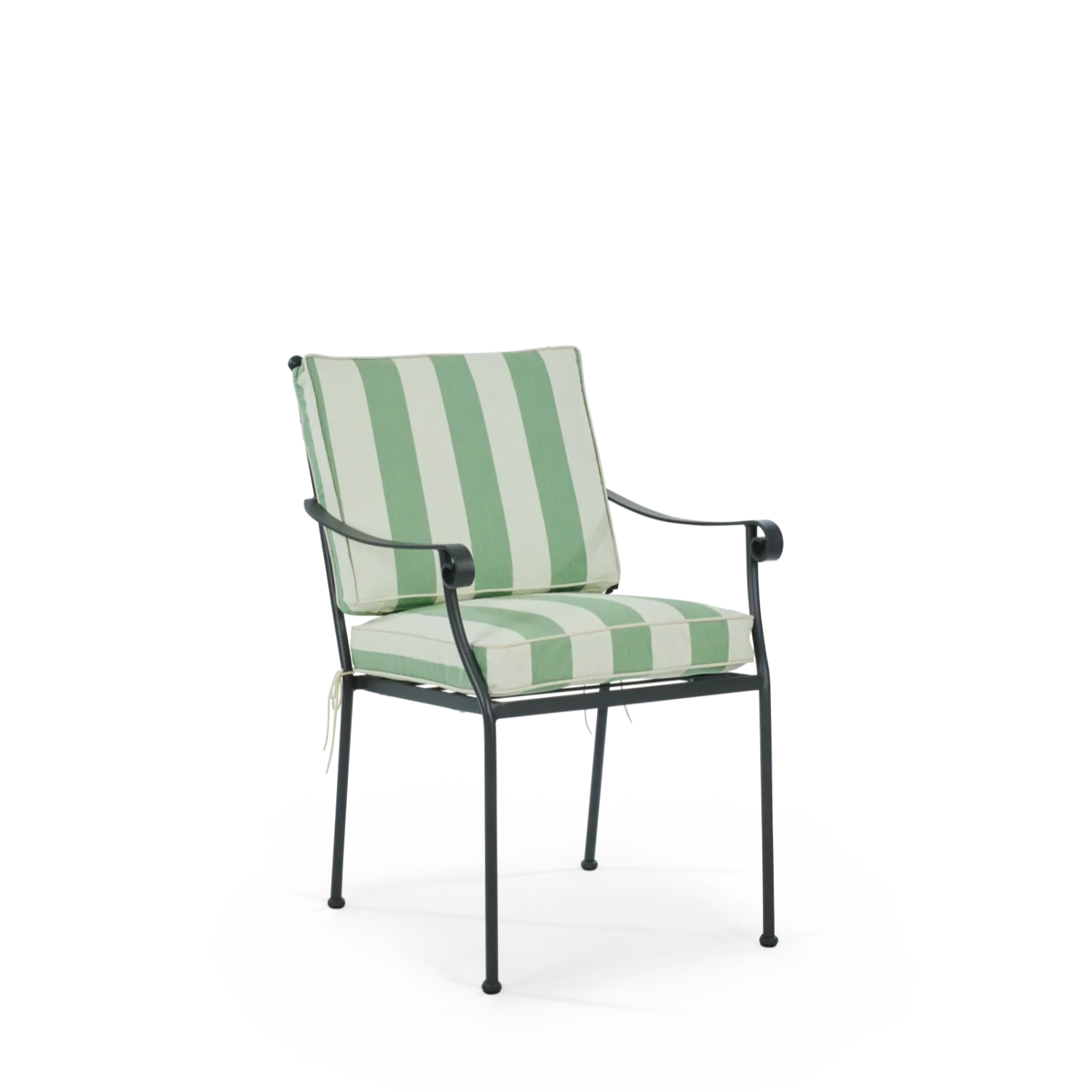 Neptune Seasonal_Garden_Outdoor sofas and relaxed chairs default Cheltenham 10 Seater Metal Garden Dining Set with Granite Top, Green Stripe
