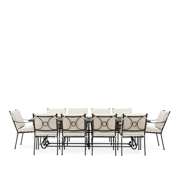 Neptune Seasonal_Garden_Outdoor sofas and relaxed chairs Cheltenham 10 Seater Metal Garden Dining Set