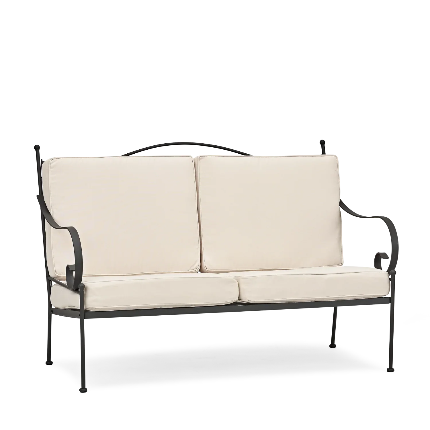 Neptune Seasonal_Garden_Outdoor sofas and relaxed chairs default Cheltenham 2 Seater Metal Garden Sofa, Natural